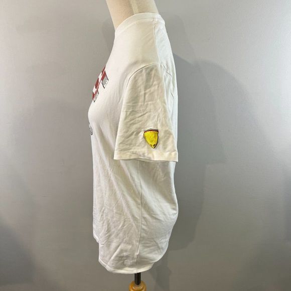 FERRARI White Crew Neck Graphic Tee (XL) - Picture 4 of 10